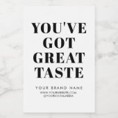 Pour Bocaux Étiquette d'emballage de boîte blanche moderne (Étiquettes simples)