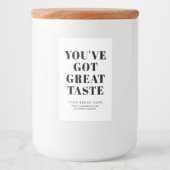 Pour Bocaux Étiquette d'emballage de boîte blanche moderne (Devant)