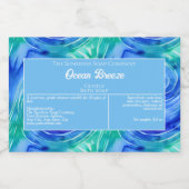 Pour Bocaux Étiquette d'emballage de savon bleu étanche (Étiquettes simples)