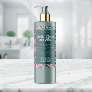 Pour Bocaux Étiquette d'emballage floral imperméable