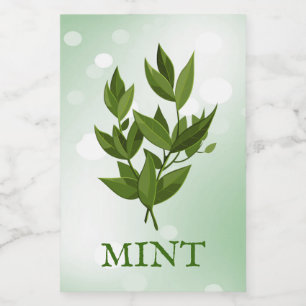 Pour Bocaux Étiquette des Herbes de menthe