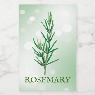 Pour Bocaux Étiquette des Herbes de romarin
