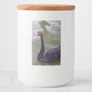 Pour Bocaux Étiquette du conteneur de nourriture de cygne noir