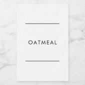 Pour Bocaux Étiquette du garde-manger HARLOW (Étiquettes simples)