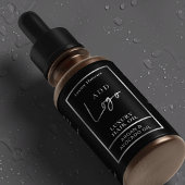 Pour Bocaux Étiquette étanche à goutte en argent noir 2 OZ