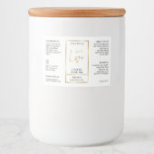 Pour Bocaux Étiquette étanche blanc & or 2 OZ Dropper Bottle (Devant)