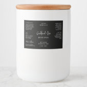Pour Bocaux Étiquette imperméable minimal Black Room Spray Bot (Devant)