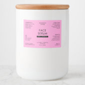 Pour Bocaux Étiquette imperméable moderne rose 2 OZ Bouteille (Devant)