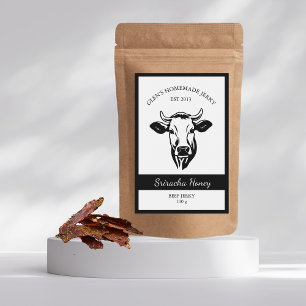 Pour Bocaux Étiquette Jerky de boeuf