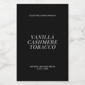 Pour Bocaux Étiquette minimal de fusion de cire moderne (Étiquettes simples)