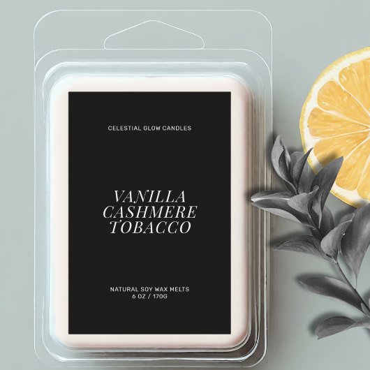 Pour Bocaux Étiquette minimal de fusion de cire moderne