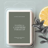 Pour Bocaux Étiquette minimal de fusion de cire moderne