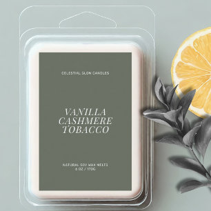 Pour Bocaux Étiquette minimal de fusion de cire moderne