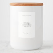Pour Bocaux Étiquette minimal de fusion de cire moderne (Devant)