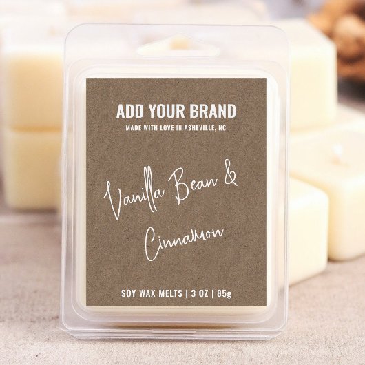 Pour Bocaux Étiquette moderne de 3 x 2 pouces Kraft papier à c