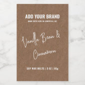 Pour Bocaux Étiquette moderne de 3 x 2 pouces Kraft papier à c (Étiquettes simples)