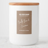 Pour Bocaux Étiquette moderne de 3 x 2 pouces Kraft papier à c (Devant)