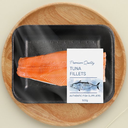 Pour Bocaux Filets de poisson de thon Étiquette de produit
