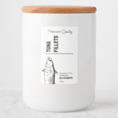 Pour Bocaux Filets de poisson de thon Étiquette de produit (Devant)