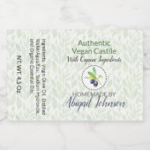 Pour Bocaux Huile d'olive pure Étiquette à savon artisanal (Étiquettes simples)