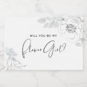 Pour Bocaux Illustration botanique Fleur Fille Étiquette bougi (Étiquettes simples)