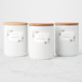 Pour Bocaux Illustration Floral Lys Bridesmaid Étiquette bougi (Bouteilles)