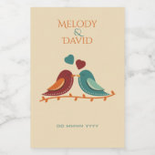 Pour Bocaux Inséparables Mariage Étiquette bougie (Étiquettes simples)