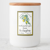 Pour Bocaux Limoncello Citrons Sur Branche Étiquette bouteille (Devant)