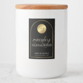 Pour Bocaux Logo Black & Gold moderne étanche Étiquette produi (Devant)