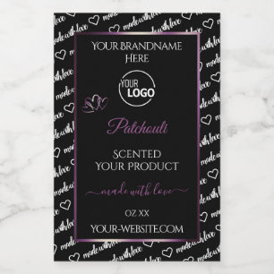 Pour Bocaux Logo du Étiquette de produits en noir et blanc