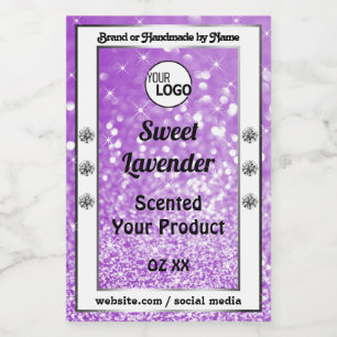 Pour Bocaux Logo du Étiquette du produit Shimmery Purple Spark