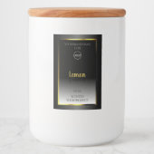 Pour Bocaux Logo Étiquette Gold Frame Black White (Devant)