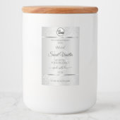 Pour Bocaux Logo Monogramme Étiquette de produit Parties scint (Devant)