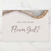 Pour Bocaux Marbre de pierre Agate Fleur Fille Étiquette bougi (Étiquettes simples)