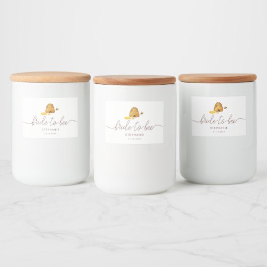 Pour Bocaux Mariée à Étiquette Bee Jar (Bouteilles)
