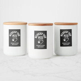 Pour Bocaux Microchip Your Pets Vin Bottle Étiquette