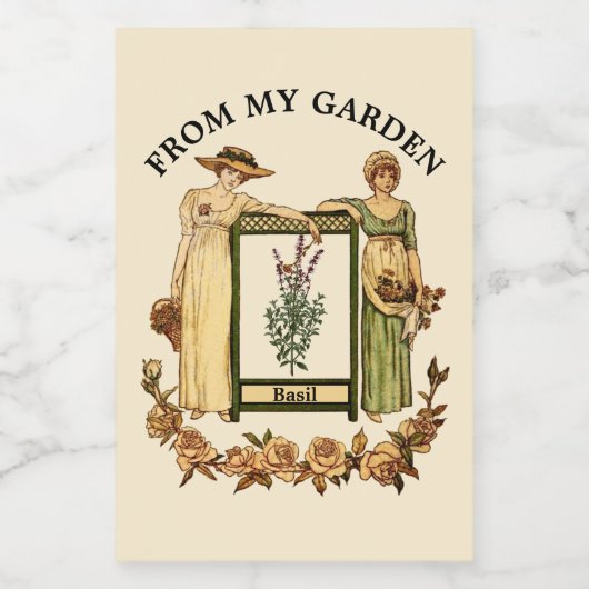 Pour Bocaux Modèle du Étiquette alimentaire de l'ère victorien (Étiquettes simples)