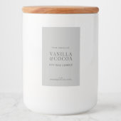 Pour Bocaux Moderne simple élégant Étiquette de bougie (Devant)