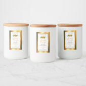 Pour Bocaux Orange Parties scintillant blanc Étiquette Rose Fl (Bouteilles)