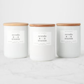 Pour Bocaux Parfums de saison Noël Bougie Étiquette Design (Bouteilles)