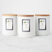 Pour Bocaux Parties scintillant Bleu Blanc Or Étiquette de pro (Bouteilles)