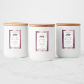 Pour Bocaux Parties scintillant violet blanc produit Étiquette (Bouteilles)