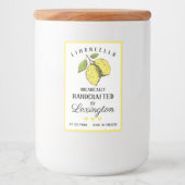 Pour Bocaux Petit Étiquette de bouteille Limoncello fait maiso (Devant)