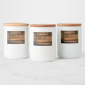 Pour Bocaux Pinceau à rouleaux boulanger Rustique Étiquette de (Bouteilles)