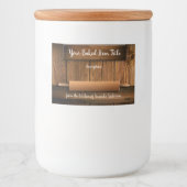 Pour Bocaux Pinceau à rouleaux boulanger Rustique Étiquette de (Devant)