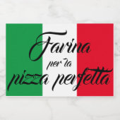 Pour Bocaux Pizza italienne farine de bocal étiquette - pizzer (Étiquettes simples)