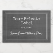 Pour Bocaux Retro Black Chalkboard Votre Étiquette alimentaire (Étiquettes simples)