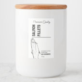 Pour Bocaux Saumon Filets de poisson Étiquette de produit (Devant)