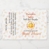 Pour Bocaux Savon artisanal citrouille épices | Étiquette d'an (Étiquettes simples)