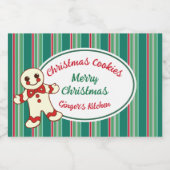 Pour Bocaux Set Étiquette de cuisine et de boissons de Noël (Étiquettes simples)